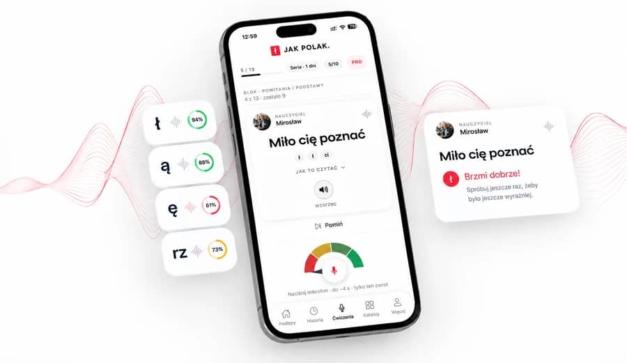Jak Polak на телефоне: учитель, запись фразы, разбор произношения